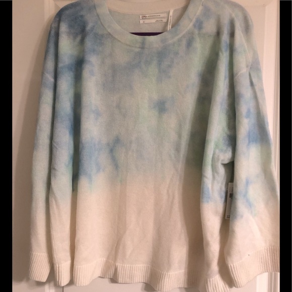 Anthropologie Sweaters - NWT Anthropologie A+ tie dye cashmere crew neck sweater, size 1X